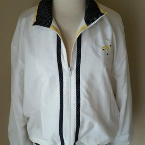 Lily's of Beverly Hills White Zip Up Jacket S